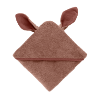 BIBS Kangaroo Hoodie Towel Baby Woodchuck