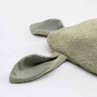 BIBS Kangaroo Hoodie Towel Baby Sage