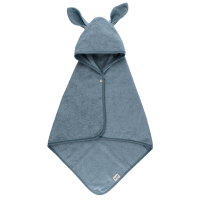 BIBS Kangaroo Hoodie Towel Baby Petrol