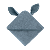 BIBS Kangaroo Hoodie Towel Baby Petrol