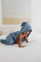 BIBS Kangaroo Hoodie Towel Baby Petrol