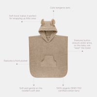 BIBS Kangaroo Poncho Toddler Sage