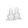 BIBS Bottle Nipple 2 PACK Silicone Thick Flow