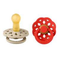 BIBS Boheme 2 PACK Latex_Round_6-12m_Vanilla_Candy Apple