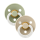 BIBS Nuggi Colour 2 PACK Latex_Round_0-6m_Sage Glow_Vanilla Glow