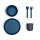 Citron PLA Tableware Set Blue Dino