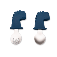 Citron Sporks Set Mini Blue Dino