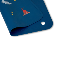 Citron Silicone Placemats Rectangle Blue Dino