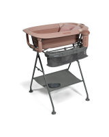 Twistshake Baby Badewannen + Kissen & Rinser_Set Faded Pink