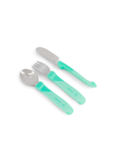 Twistshake Learn Cutlery Stainless Steel 12+m Pastel Green