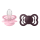BIBS Nuggi Supreme 2 PACK Silicone_Symmetrical_6-12m_Baby Pink_Plum