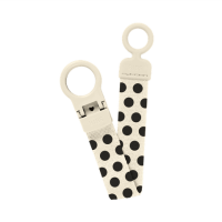 BIBS Nuggi Clip Studio Loop Polka Ivory_Black