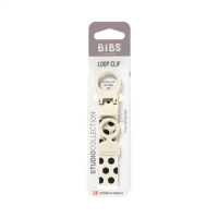 BIBS Nuggi Clip Studio Loop Polka Ivory_Black