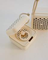 BIBS Nuggi Box Studio Polka Ivory_Black