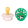 BIBS Studio Colour Polka 2 PACK Latex_Round_0-6m_Petal_Cactus