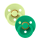 BIBS Nuggi Colour 2 PACK Latex_Round_6-12m_Matcha_Cactus
