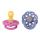BIBS Boheme 2 PACK Latex_Round_0-6m_Bubblegum_Peri