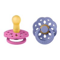 BIBS Boheme 2 PACK Latex_Round_6-12m_Bubblegum_Peri