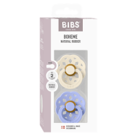 BIBS Boheme 2 PACK Latex_Round_6-12m_Ivory_Hush