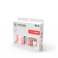 Twistshake Value Pack 0M+ Pastel Pink/White