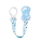 Nuvita Schnullerhalter mit Ring - Blue Sky Cool (Little Boss)