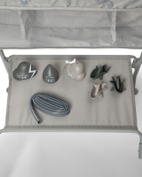 Twistshake Baignoire Set Lux Faded Grey avec baignoire, support de baignoire,transat de bain, rince cheveux & 6 jouets de bain
