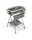 Twistshake Baignoire Set Lux Faded Grey avec baignoire, support de baignoire,transat de bain, rince cheveux & 6 jouets de bain