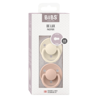 BIBS Pacifier De Lux 2 PACK Silicone Onesize Ivory_Blush