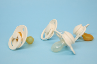 BIBS Pacifier De Lux 2 PACK Silicone Onesize Ivory_Blush