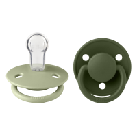 BIBS Pacifier De Lux 2 PACK Silicone Onesize Sage_Hunter...