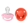 BIBS Pacifier De Lux 2 PACK Silicone Onesize Pink_Tango