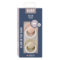 BIBS Pacifier De Lux 2 PACK Silicone Onesize Blush...