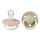 BIBS Pacifier De Lux 2 PACK Silicone Onesize Blush GLOW_Vanilla GLOW