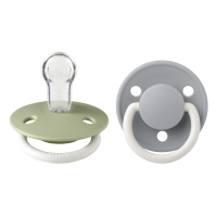 BIBS Pacifier De Lux 2 PACK Silicone Onesize Sage...