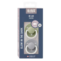 BIBS Pacifier De Lux 2 PACK Silicone Onesize Sage...
