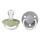 BIBS Pacifier De Lux 2 PACK Silicone Onesize Sage GLOW_Cloud GLOW