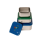 Citron Stainless Steel Stackable Lunchbox Blue Dino 3 pcs