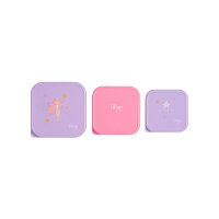 Citron Stainless Steel Stackable Lunchbox Mermaid 3 pcs
