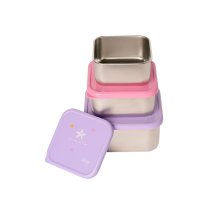 Citron Stainless Steel Stackable Lunchbox Mermaid 3 pcs