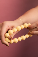 BIBS Zahnring Ring Beaded Pale Butter