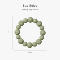 BIBS Zahnring Ring Beaded Pale Butter