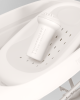 Twistshake Baignoire Set Lux Limited Cream Cloud avec baignoire, support de baignoire,transat de bain, rince cheveux & 6 jouets de bain