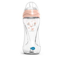 Nuvita Materno Biberon 330ml anti-colique rosé 3M+