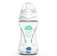 Nuvita Biberon en verre 240ml anti-colique blanc 3M+