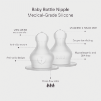 BIBS Anti-Colic Tétine silicone Medium Flow_ 2 pièces