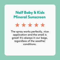 Naif Baby & Kids Spray Solaire Minéral SPF50 sans Parfum 100ml