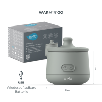 Nuvita chauffe-biberon nomade rechargeable incl. 7 Adapter