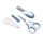 Nuvita Baby Nagelpflege Set mit Edelstahlschere, Nagelknipser und Nagelfeilen Blau