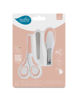 Nuvita Baby Nagelpflege Set mit Edelstahlschere,...