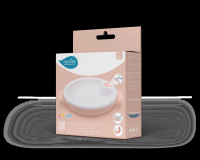 Nuvita Warmhalterteller mit Saugnapf - Pink